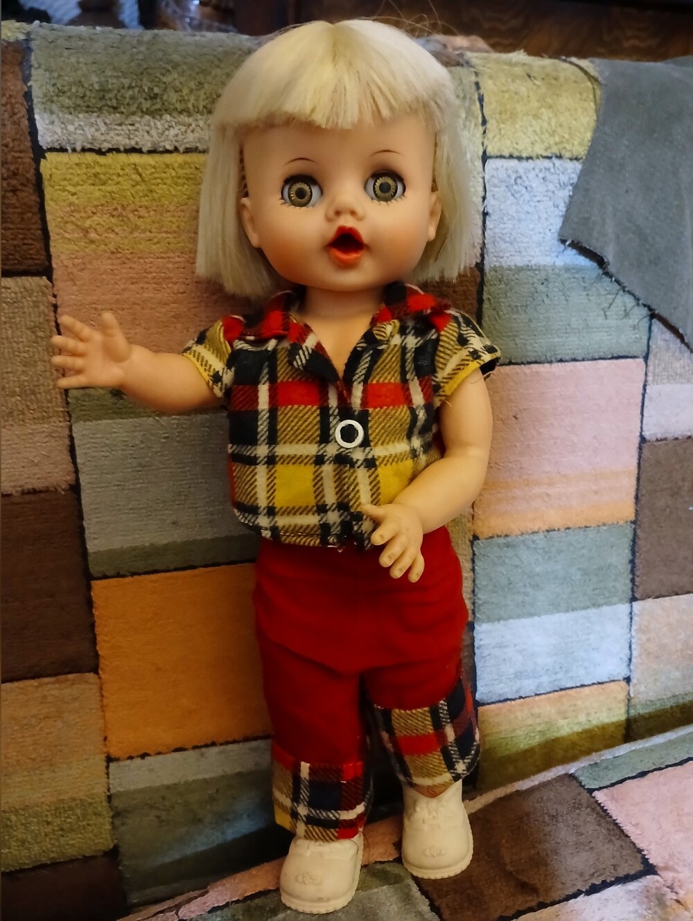 American Blue Ribbon doll, vintage character Rau Klikit